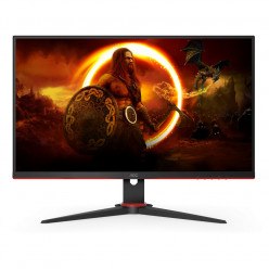 23.8- AOC VA LED 24G2SAE/BK Borderless Black/Red (1ms, 3000:1, 350cd, 1920x1080, 178°/178°, AMD Free-Sync Premium 165Hz, VGA, HDMI x 2, DisplayPort, Speakers 2 x 2W, Audio Line-out, VESA)